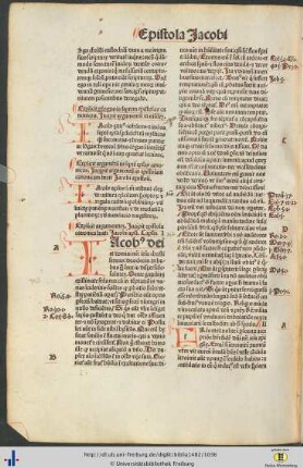 Argumentum in epistolam canonicam beati Jacobi apostoli