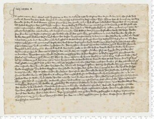Testament des Bürgers Heyne van dem Wede, besiegelt durch die Ratsmannen Hartwig van der Molen und Godeke Tzerstede.