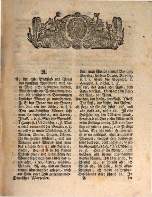 Deutsch-orthographisches Handbuch : wodurch man sich nach den Regeln der Sprachkunst in allen Fällen leicht helfen kann, samt einem Verzeichniße, wie man die ausländischen Wörter, die zum öftesten vorkommen, gut deutsch geben könne