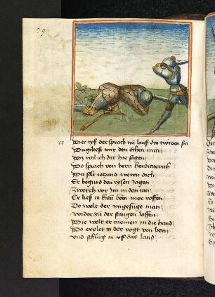 Dietrich schlägt Sigenot nieder.
