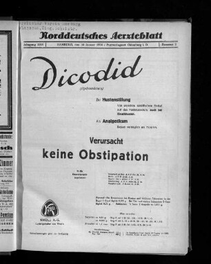 Jahrgang 1926, Hamburg, den 10. Januar 1926, Nummer 2