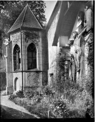 Hirschhorn Karmeliterkirche Sankt Maria mit Annakapelle (erbaut 1513) Außenansicht Südseite