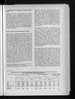 Tabelle 8: Unfallbeteiligte und -verursachende Kraftfahrer bei Straßenverkehrsunfällen mit Personenschaden in Hamburg 1964 bis 1968 und 1969 bis 1972 nach dem Geschlecht