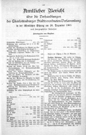 20. Dezember 1905