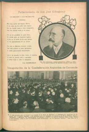 Lo grande y lo mezquino : Fallecimiento de don José Echegaray