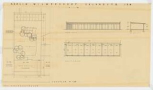 Wohnhaus Uhlandstraße 158, Berlin-Wilmersdorf: Lageplan 1:200, Garage 1:100