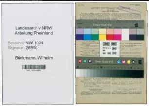 Entnazifizierung Wilhelm Brinkmann , geb. 29.11.1880 (Heilgehilfe)