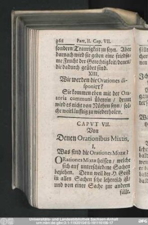 Caput VII. Von Denen Orationibus Mixtis.