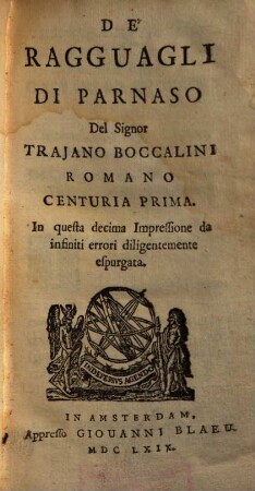 De Ragguagli Di Parnaso, 1