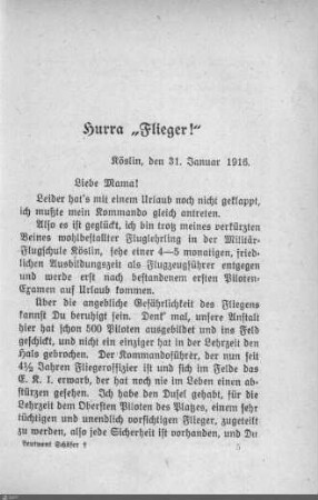 Hurra "Flieger"