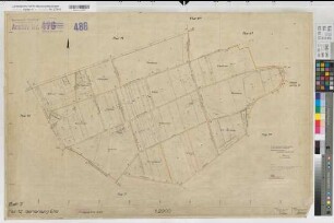 Erle (Raesfeld), Flurbereinigung Erle, Bl.3 Zuteilungskarte Erle Flur 12