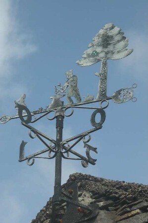 Historische Wetterfahne an der Westküste