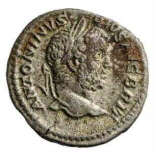 Münze, Denar, 210 - 213 n. Chr.