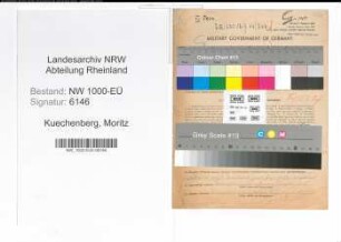 Entnazifizierung Moritz Kuechenberg, geb. 11.01.1906 (Schlosser)
