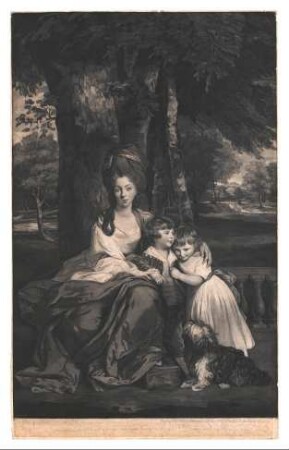 Lady Elizabeth Delmé mit ihren Kindern