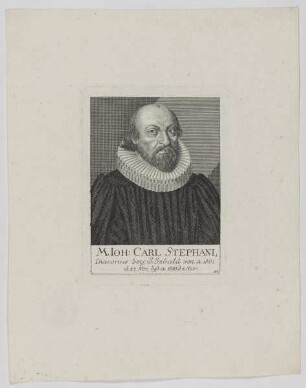 Bildnis des Ioh. Carl Stephani