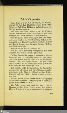 Ich bin's gewesen