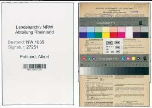 Entnazifizierung Albert Pohland , geb. 04.11.1904 (Kaufmaennischer Angestellter)