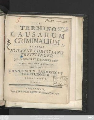 De Termino Causarum Criminalium
