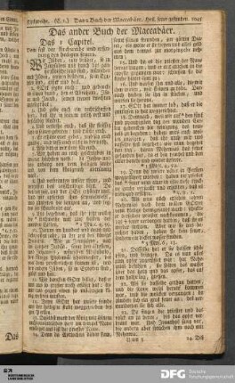Das ander Buch der Maccabäer.