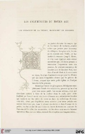 3: Les enlumineurs du Moyen Âge : les miracles de la Vierge, manuscrit de Soissons