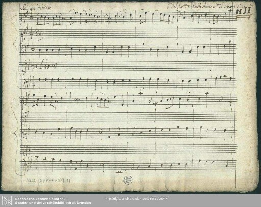 Cajo Fabricio. Excerpts - Mus.2477-F-109,11 : S, strings, bc
