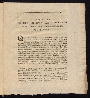 III-VI, Disseritur de Deo, Spiritu, ad popularem intelligentiam accommodate describendo. ...
