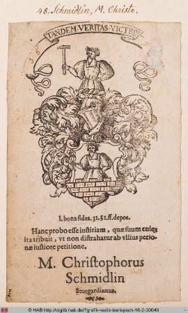 Wappen des Christoph Schmidlin