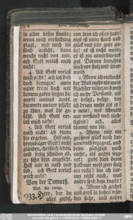 Von der Demuth.