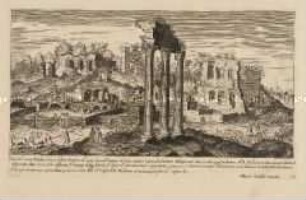 Casa Cicerone auf dem Palatin (Nr. 7 der Folge "Vestigi delle antichità di Roma ...")