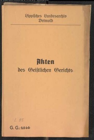 Jungfrau Anna Rebecca Stivarius, jüngste Tochter des Medicus Stats Kaspar Stivarius in Alverdissen gegen Meister Johann Christoff Volland (Fullant), Bürger und Schatilger in Lemgo, wegen einer Eheklage. Berufung. Ein Bruder der Anna Rebecca Stivarius war Pastor Stivarius in Sonneborn