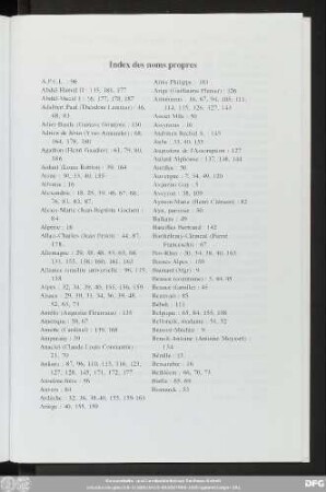 Index des noms propres