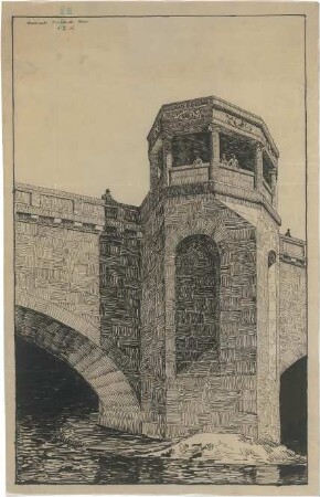 Fischer, Theodor; Trier; Brücke - Perspektive