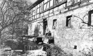 Crostwitz-Horka. Mittel- oder Schäfermühle, Rückfront