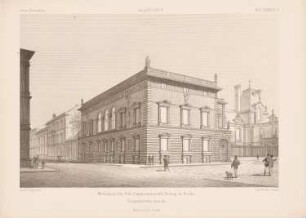 Palais Borsig (Entwurf), Berlin: Perspektivische Ansicht (aus: Architektonisches Skizzenbuch, H. 133/4, 1875)