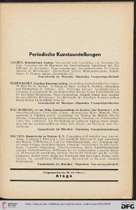 Periodische Kunstausstellungen