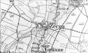 Ralbitz-Rosenthal-Zerna. Meßtischblatt, Sekt. Kloster Marienstern, 1884
