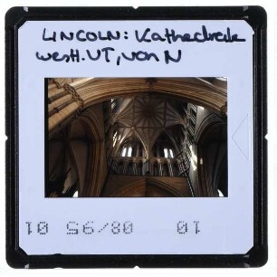 Lincoln, Kathedrale : Innenansicht Gewölbe Vierungsturm