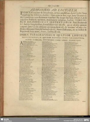 [Institutionum, Seu Elementorum D. Justiniani Sacratissimi Principis]
