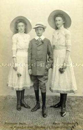 Irene, Marie Antoinette und Friedrich Günther zu Schwarzburg