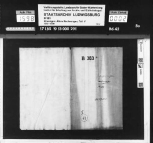 Küchenmeisterrechnungen des Stifts Ellwangen