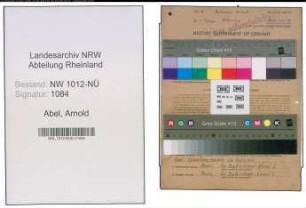 Entnazifizierung Arnold Abel , geb. 18.02.1912 (Landwirt)