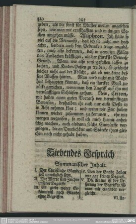 Siebendes Gespräch