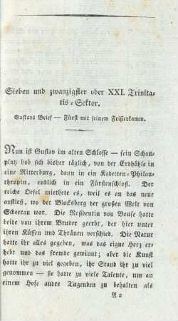 Sieben und zwanzigster oder XXI. Trinitatis-Sektor