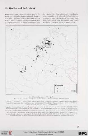 III. Quellen und Verbreitung
