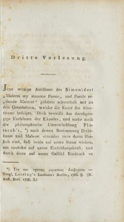 Dritte Vorlesung