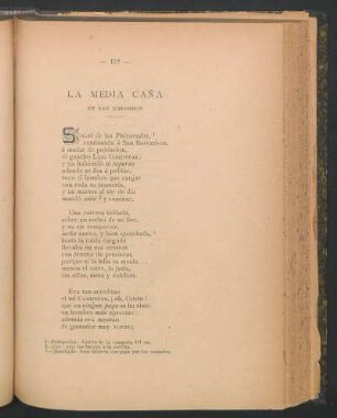 La media caña en San Borombon