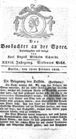7. Stueck, 18. Februar 1828