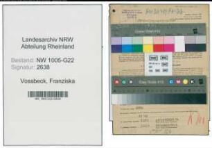 Entnazifizierung Franziska Vossbeck , geb. 18.09.1920 (Milchhaendlerin)