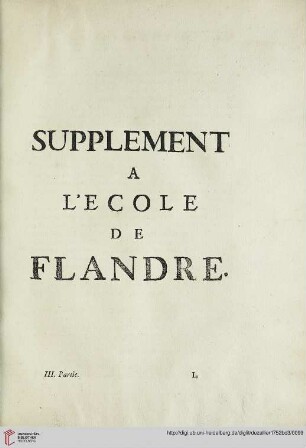 Supplement l'ecole de Flandre